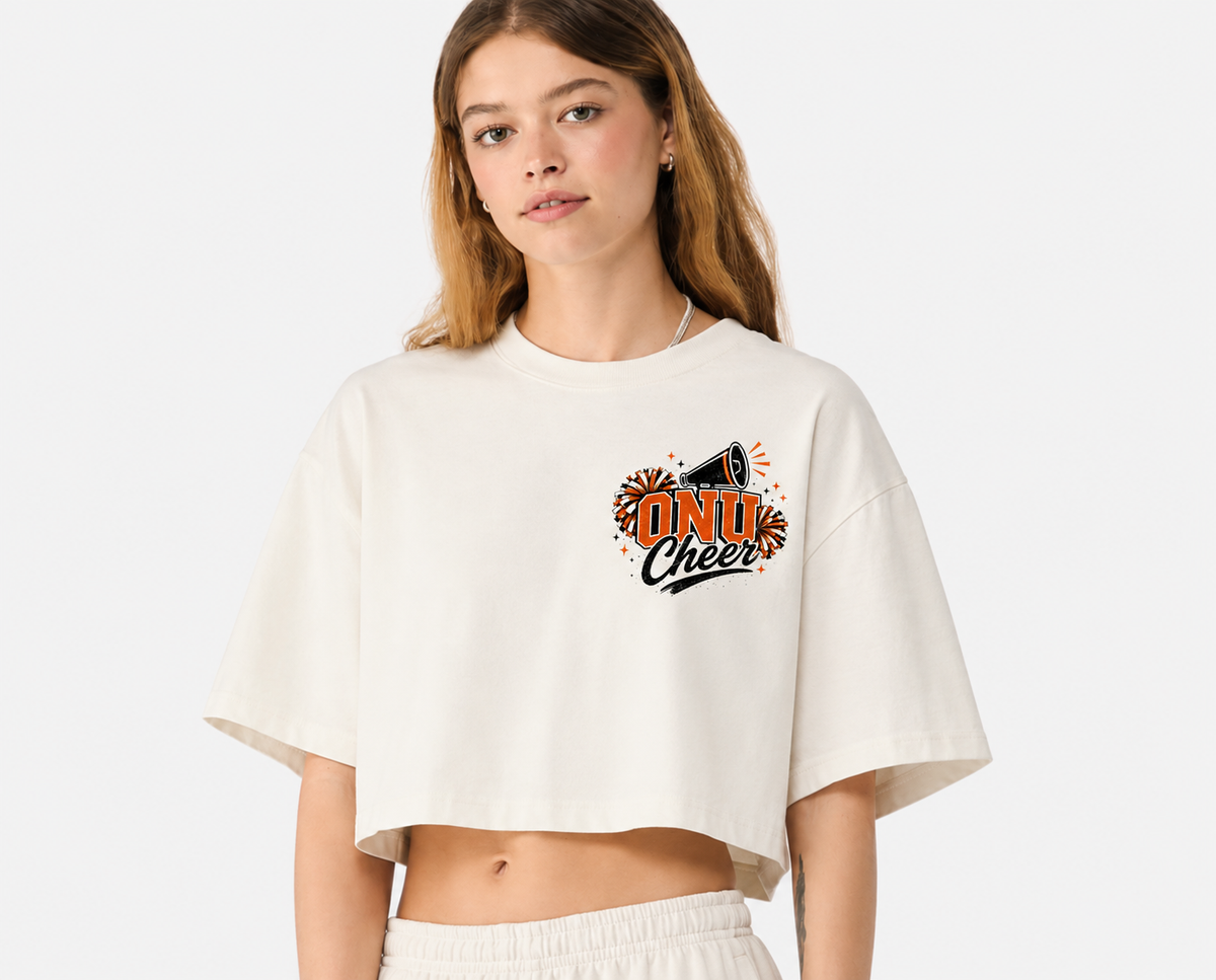 Vintage White Cropped Tee