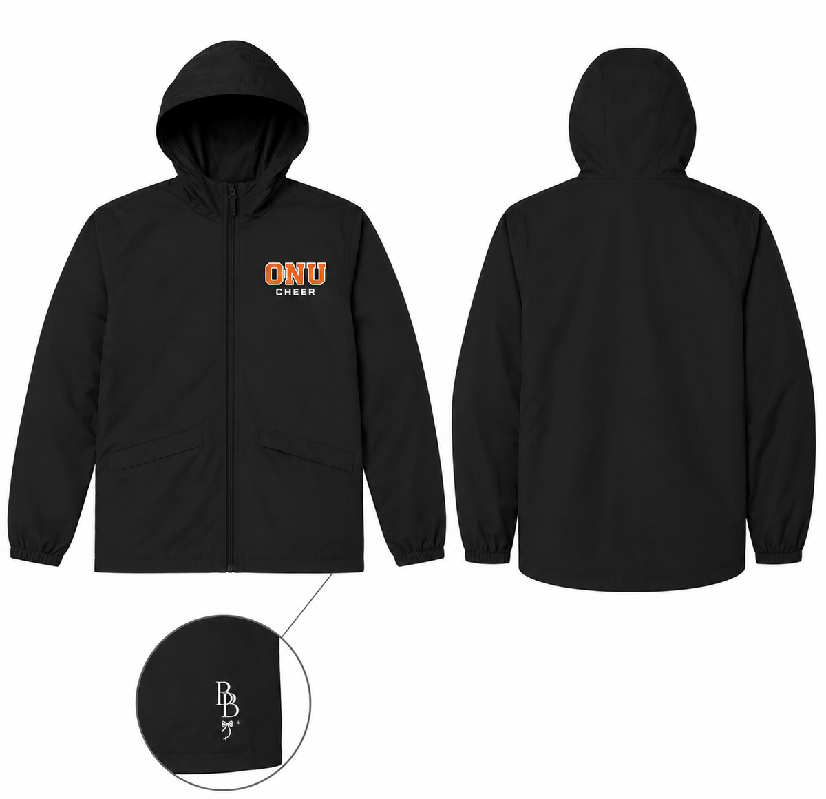 ONU Embroidered Rain Jacket