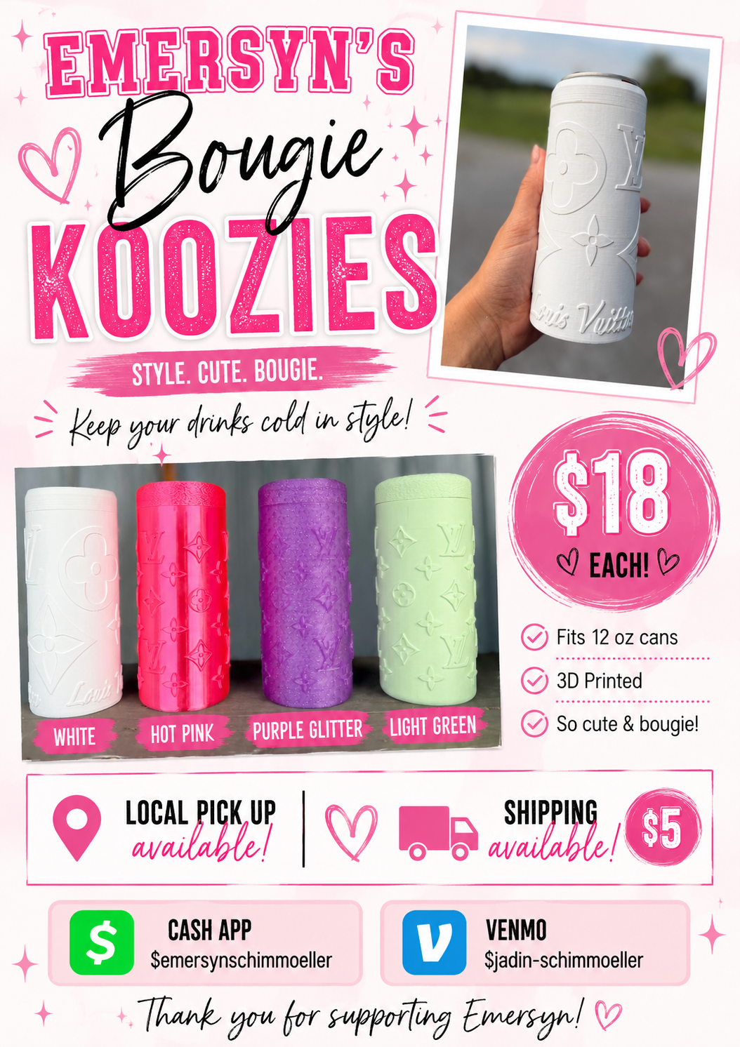 🤑🎀Bougie Koozie 🎀🤑