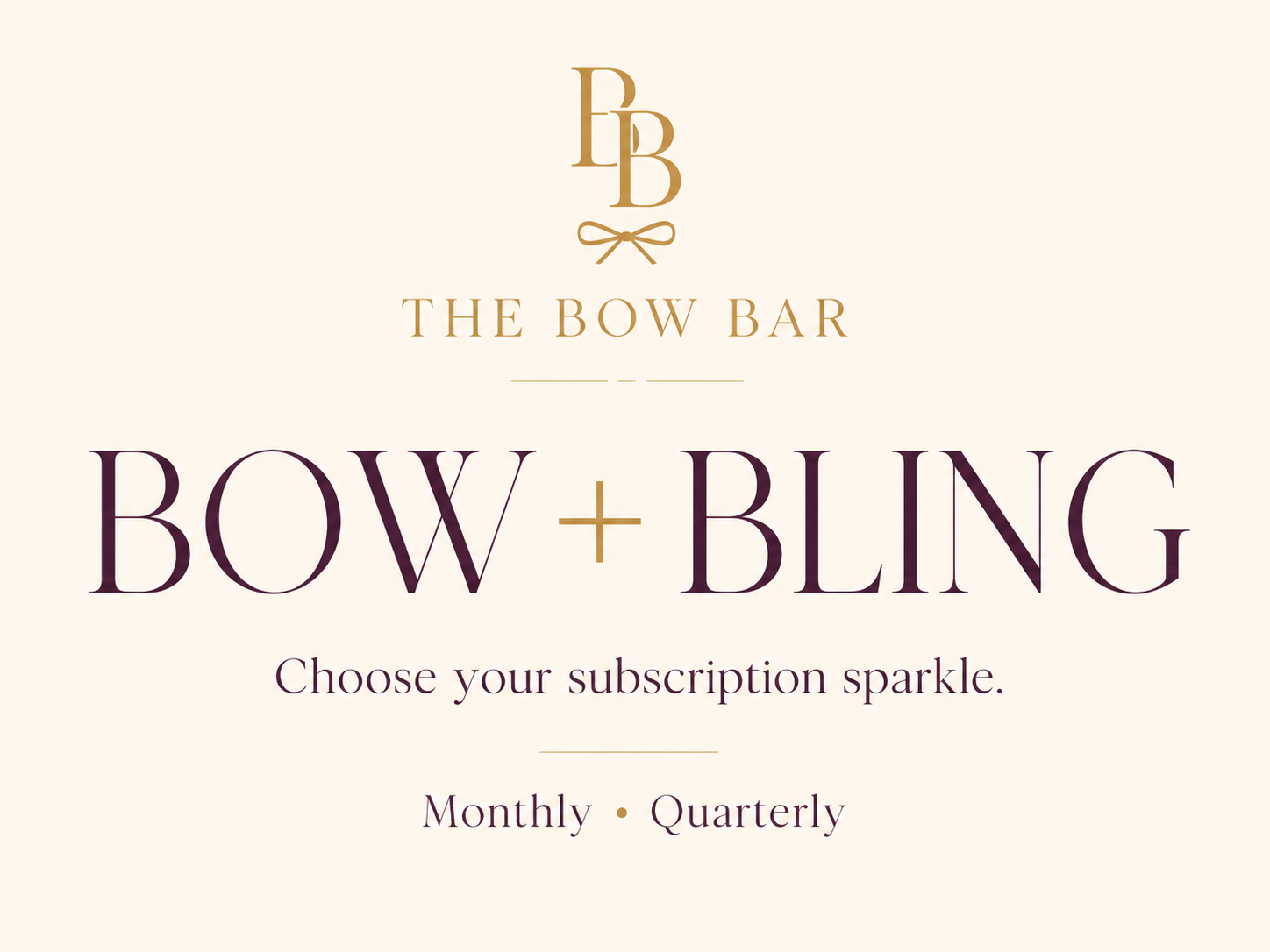 Bow + Bling